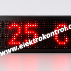 21 cm x 69 cm Saat, Derece, Nem, Yazı Paneli