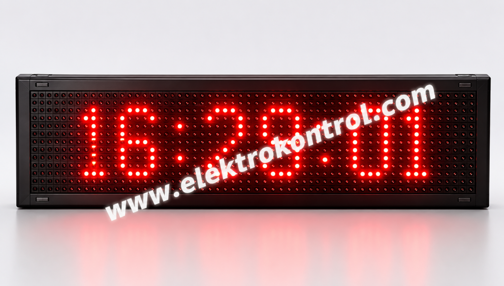 21 cm x 69 cm Saat, Derece, Nem, Yazı Paneli