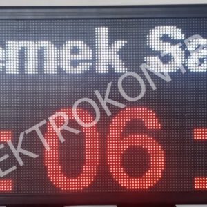 37 cm x 101 cm Renkli Saat Derece ve Bilgi Paneli