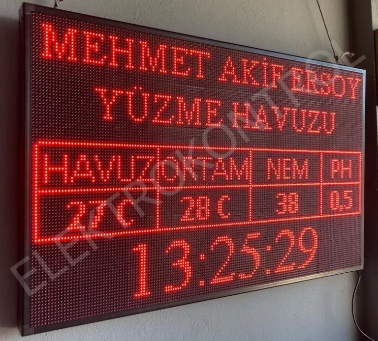 HAVUZ BİLGİLENDİRME PANOSU 165 CM X 101 CM