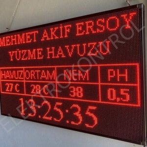 HAVUZ BİLGİLENDİRME PANOSU 165 CM X 101 CM