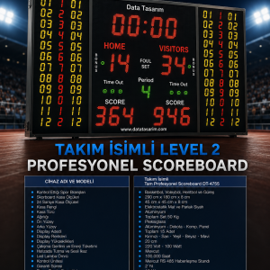 FIBA Level 2 Salonu Elektronik Skorbordu