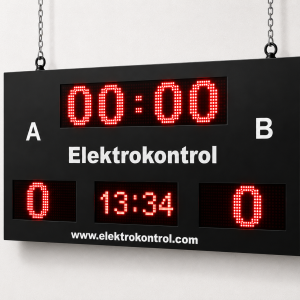 x10 cm Saatli Kronometreli LED Skorbord