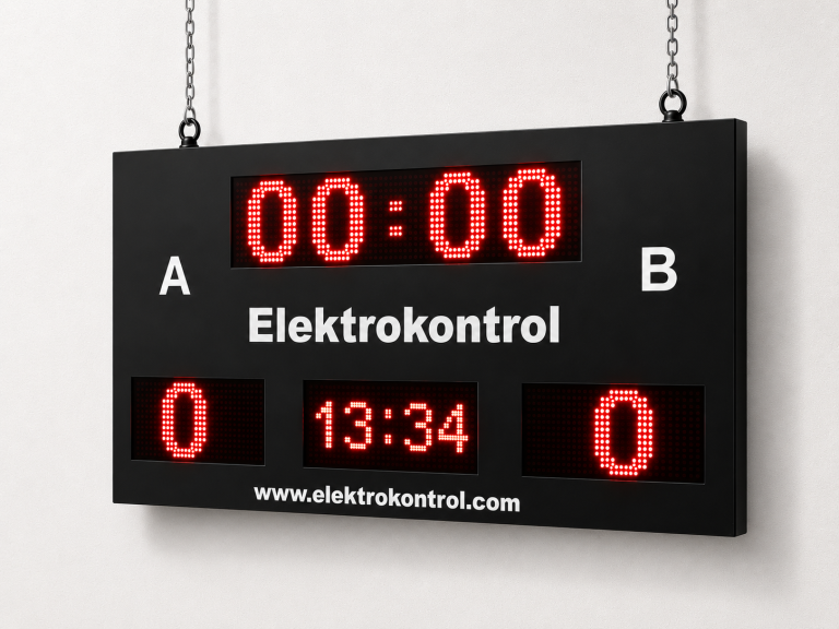 x10 cm Saatli Kronometreli LED Skorbord
