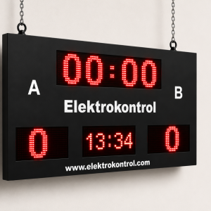 x10 cm Saatli Kronometreli LED Skorbord