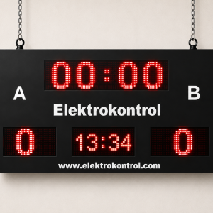 x10 cm Saatli Kronometreli LED Skorbord