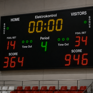 Çok Amaçlı Salon Futsal Elektronik Skorbordu