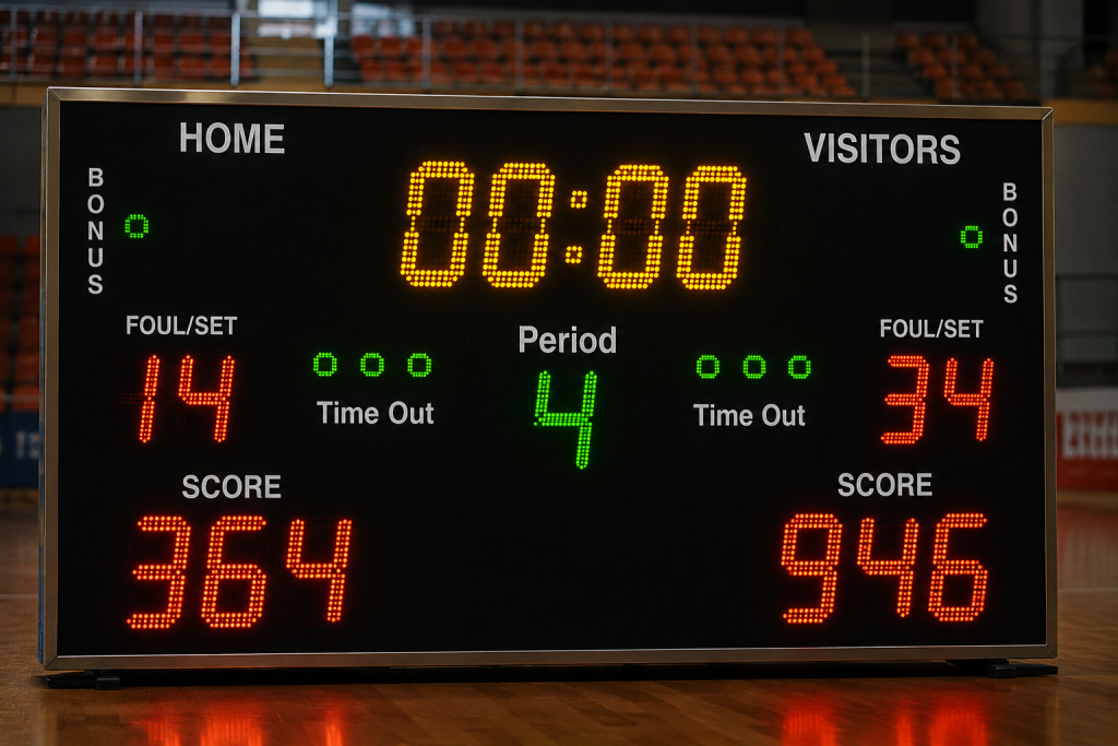 Çok Amaçlı Salon Futsal Elektronik Skorbordu