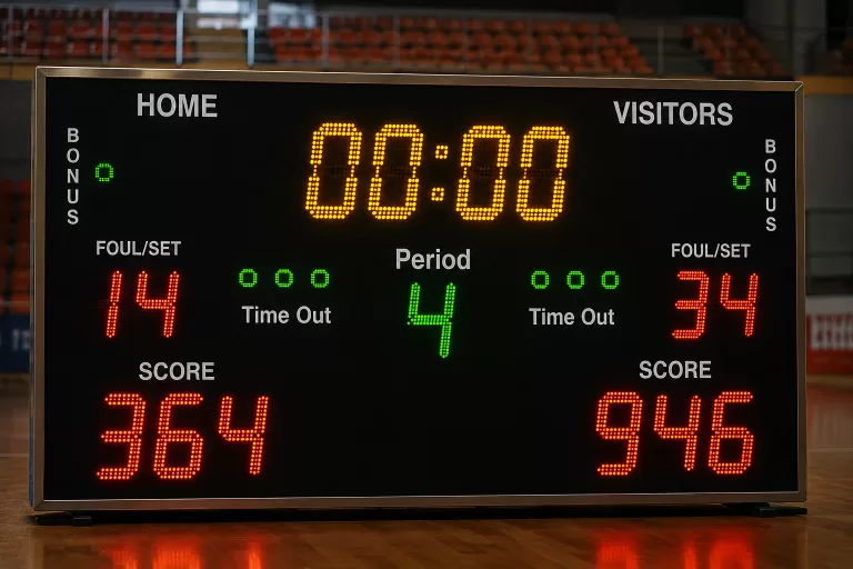 Çok Amaçlı Salon Futsal Elektronik Skorbordu