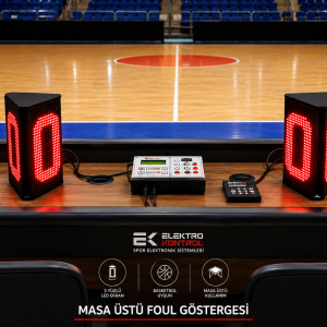 3 Yüzlü Masa Basketbol Faul Göstergesi