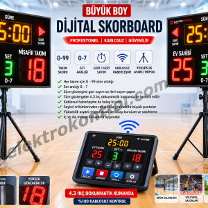 elektronik dijital skorboard sistemi