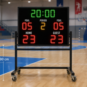 Mini Çok Amaçlı Salon Skorbordu (100 x 80 cm) – FIBA Uyumlu Dijital Skorbord