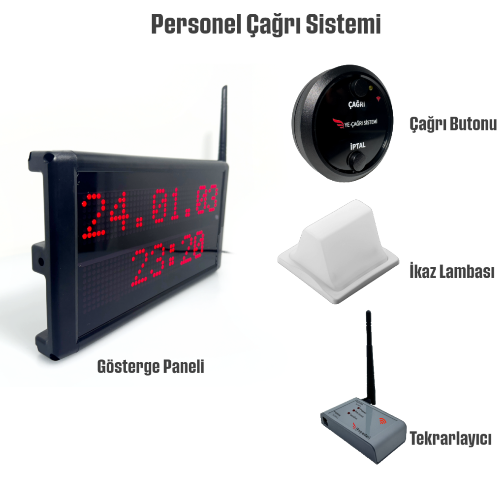 Kablosuz Personel Görevli Çağrı Sistemi | EK-PCS