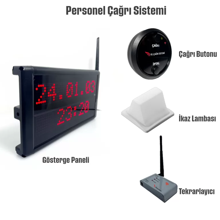 Kablosuz Personel Görevli Çağrı Sistemi | EK-PCS